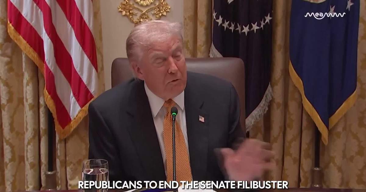 Trump Urges GOP, End Filibuster To Fix Shutdown