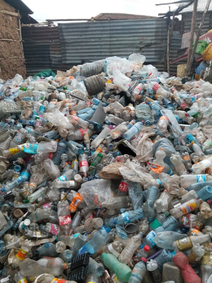 Community sorting team at work in Kibos