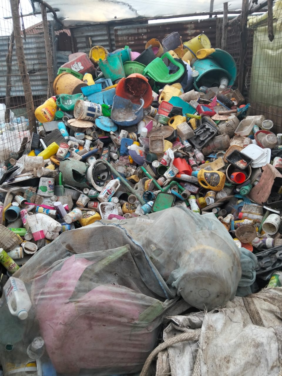 Janet Okach leading the Mechria Caters team in the field