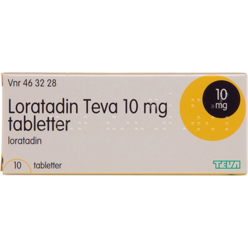 Stort univers spænding transportabel Loratadin Teva | 10 mg 10 Tabletter kun 29,95 kr | mecindo.dk