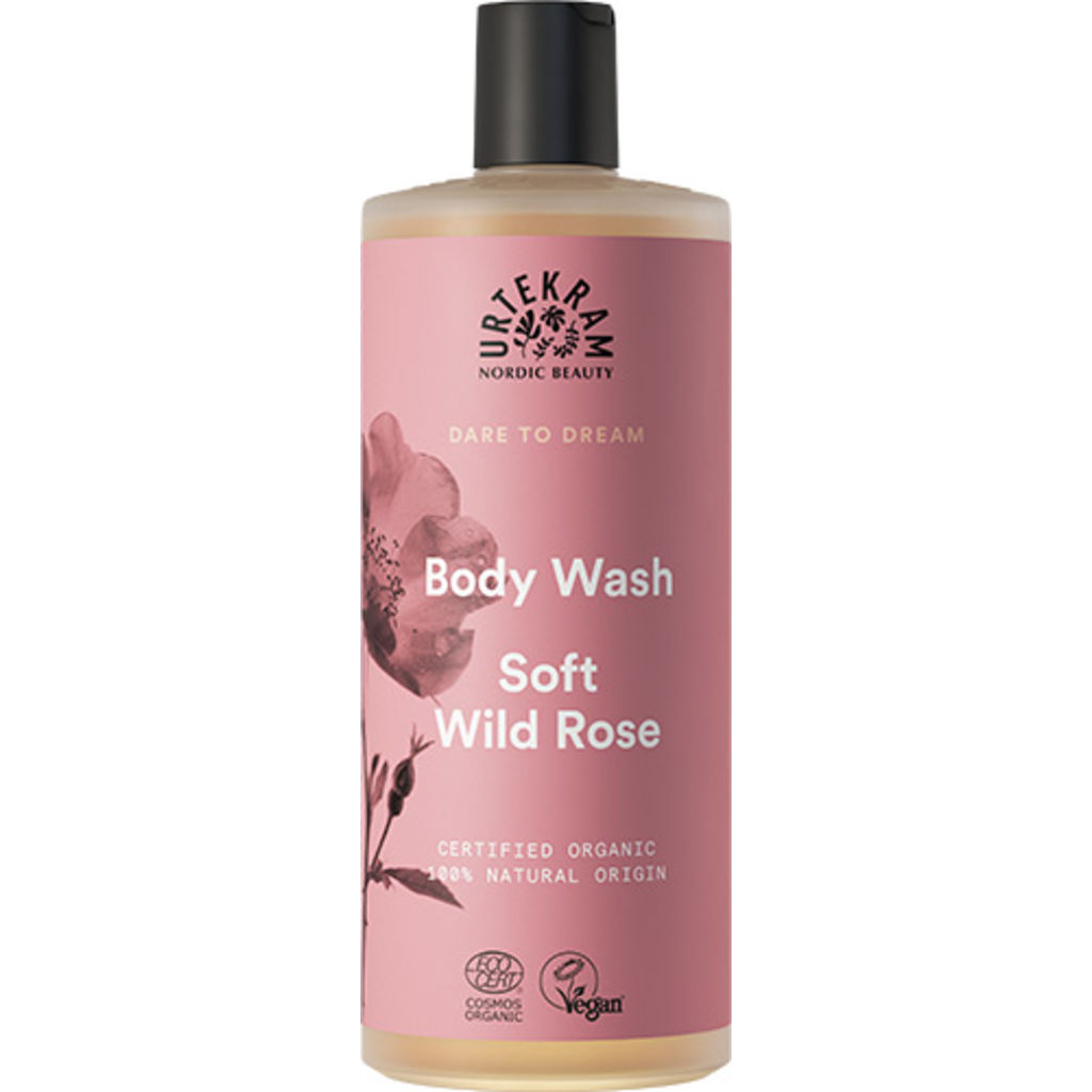 Urtekram Body Wash Soft Wild Rose 500 Ml Fra Urtekram Beauty