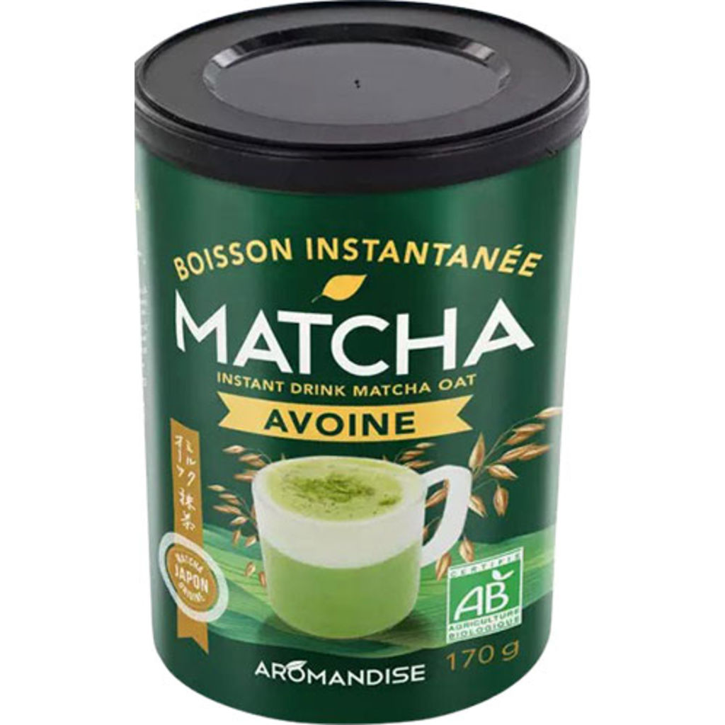 Matcha Instant Latté Havre økologisk 170 G Fra Aromandise
