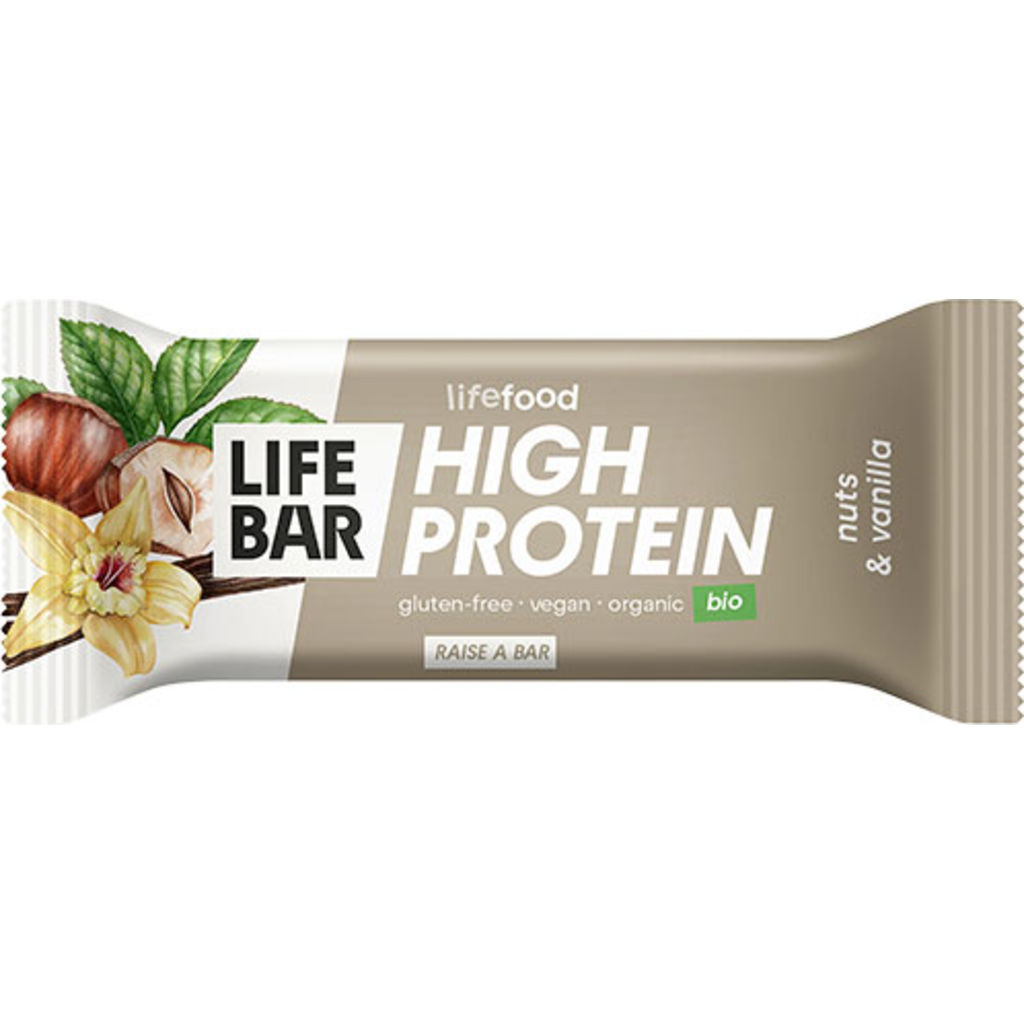Lifebar Proteinbar Nødder Vanilje Økologisk