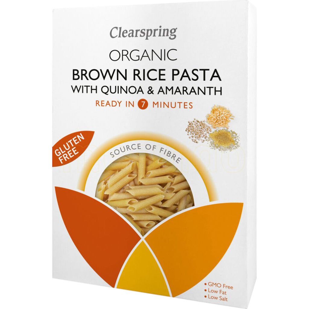 Clearspring Brune Ris Penne Quinoa & Amaranth Økologisk 250