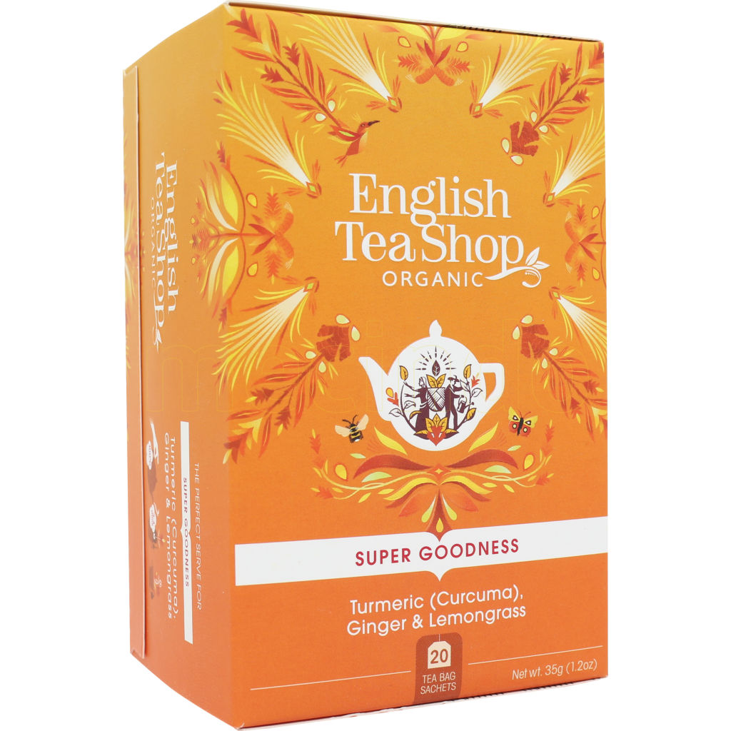 Kjøp English Tea Shop Koffeinfri Te Turmeric, Ginger & Lemongrass Ø