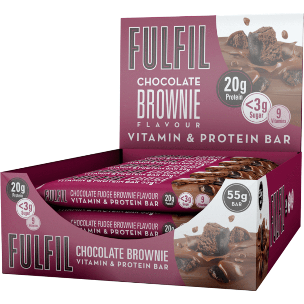 Fulfil Proteinbar Chocolate Brownie 15 Pack 15 X 55 G 0 Kg Fra Fulfil