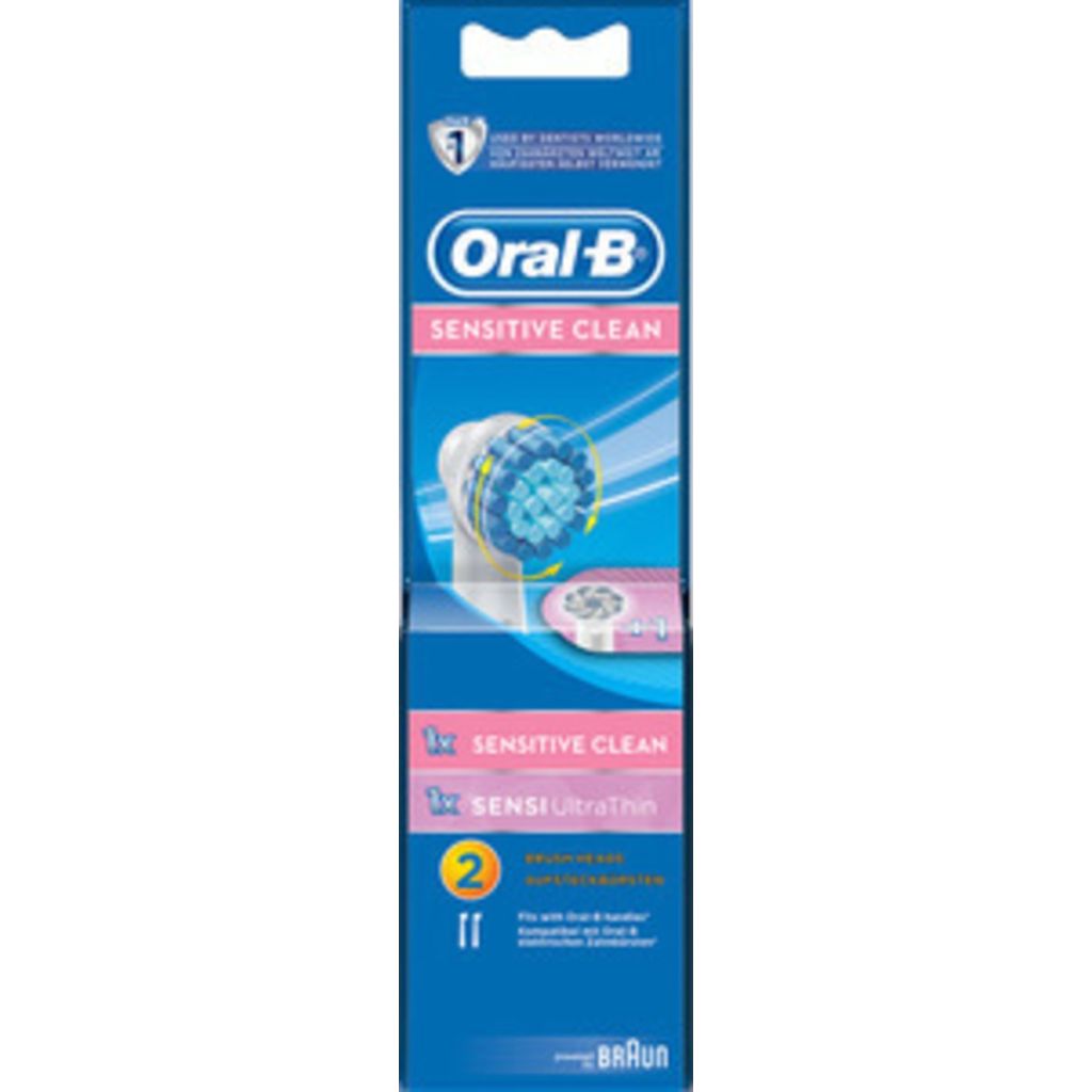 Kjøp OralB Sensitive Extra Soft & Gentle Brush Heads (EBS17) 2 Stk