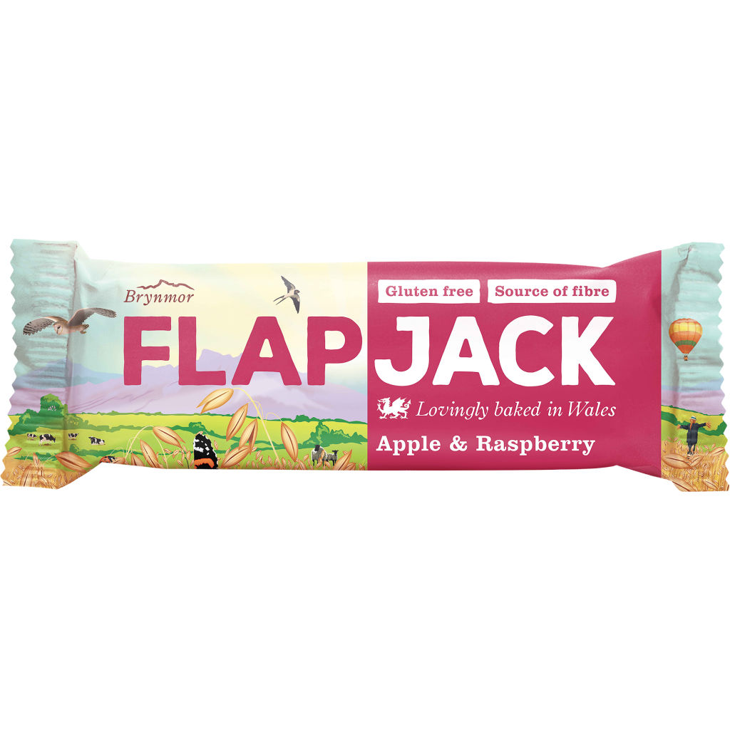 9brand Foods Flapjack Æble Hindbær