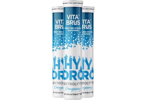 Vitabrus Elektrolytter Brusetabletter 3-pack