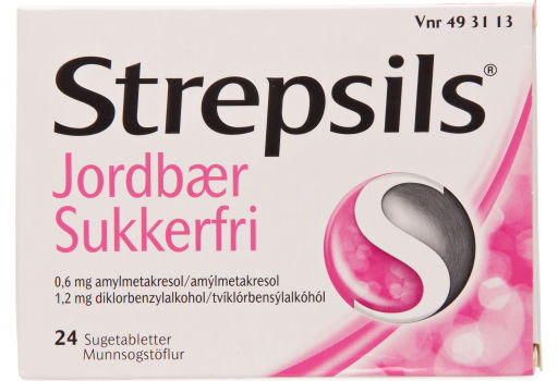 Strepsils Jordbær Sukkerfri