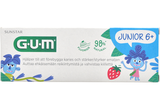 GUM Junior 6+ Tandpasta Jordbær