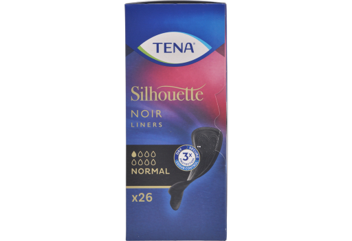 Tena Silhouette Truseinnlegg Normal sugeevne Sort