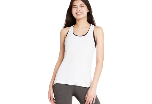 Boody Bambus Tank Top Sport Dame Hvit