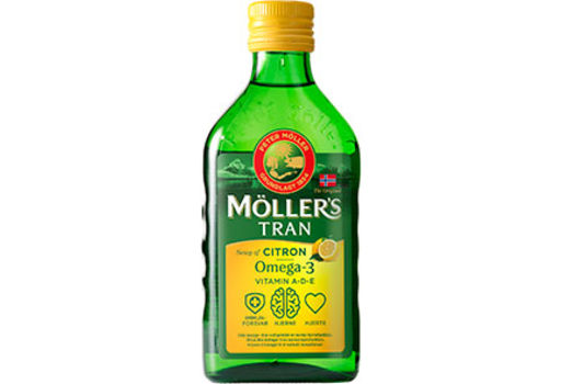 Möllers Tran  Omega 3 Fiskolja + Citron