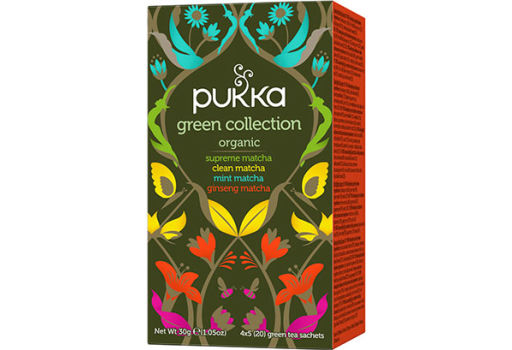 Pukka Green Collection Te EKO Sampak Supreme Matcha, Clean Matcha, Mint Matcha