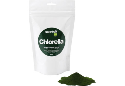 Superfruit Chlorella pulver Øko
