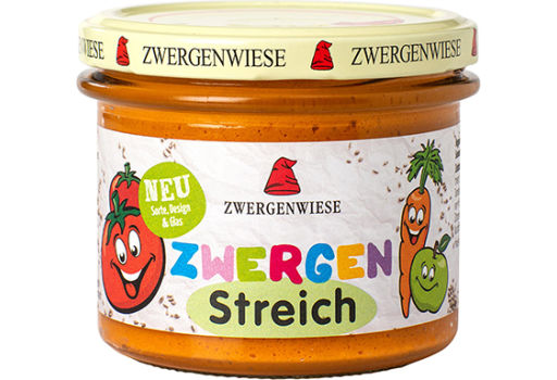 Zwergenwiese Smørepålæg kinder Streich  m. tomat Ø 