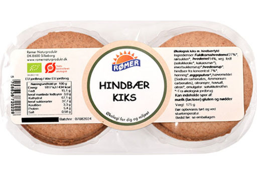Rømer Kjeks M/bringebærfyll Økologisk
