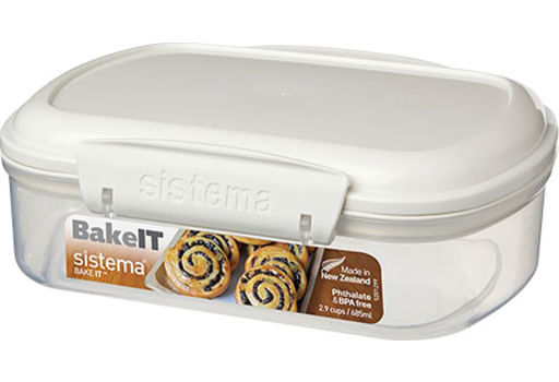 Sistema BAKE IT Oppbevaringsboks hvit - 685 ml