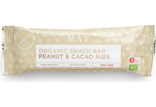 MÄT Organic Snack Bar, Peanut &  Cacao Nibs