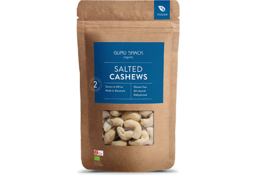 Guru Snack Cashews Salte Øko