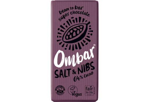 Ombar Choklad Salt & Kakaonibs 64% Kakao EKO