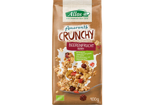 Allos Amaranth Crunchy Müsli Röd Frukt, Vild Bär EKO