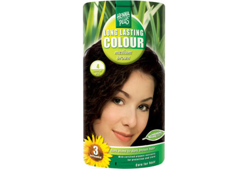 Henna Hårfarge Plus 4 Medium  Brown Long Lasting Colour