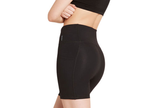 Boody Dame 5" Højtaljede Motivate Shorts Sort 