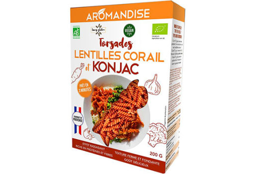 Aromandise Shirataki & Rød Linse Fusilli Øko