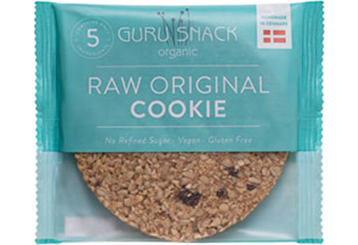 Guru Snack Raw Original Cookies Øko Enkeltvis Innpakket