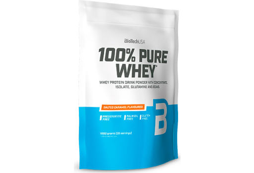 BioTechUSA 100% Pure Whey Protein Pulver Salted Caramel