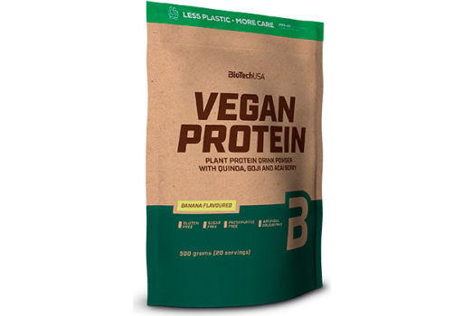 BioTechUSA Vegan Protein Pulver - Banan Smak