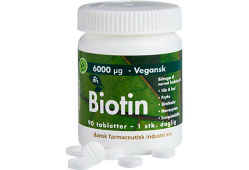 Grønne DFI Vitaminer Biotin 6000 Mcg