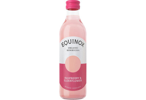 Equinox Kombucha Te Raw Ø Rasberry & Elderflower