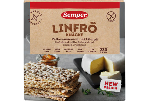 Semper Knekkebrød Linfrø Glutenfri