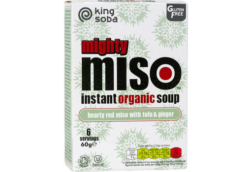King Soba Instant Miso Suppe Tofu &  Ingefær Økologisk