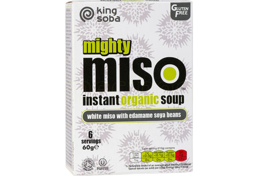 King Soba Instant Miso Suppe Edamame  Bønner Ø