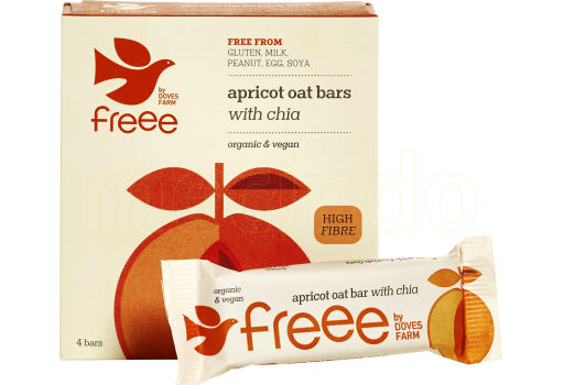 Doves Farm Organic Havrebar m. abrikos & chiafrø Økologisk
