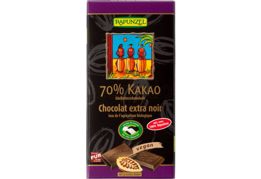Biogan Økologisk Mørk Chokolade 70%