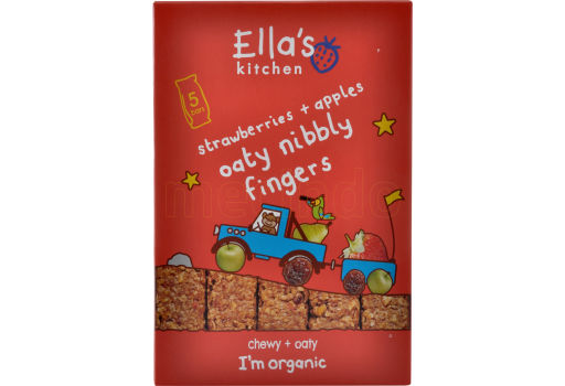 Ellas Kitchen Nibbly Fingers - jordbær og eple 12 mnd+