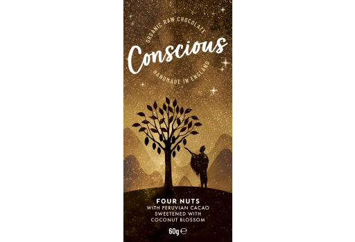 Conscious Raw Chokolade Four Nuts Ø