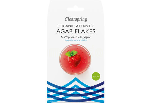 Clearspring Agar Flakes EKO Veg. Gelatinmedel Av Tång