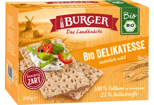 Burger Knækbrød fuldkorn Ø 