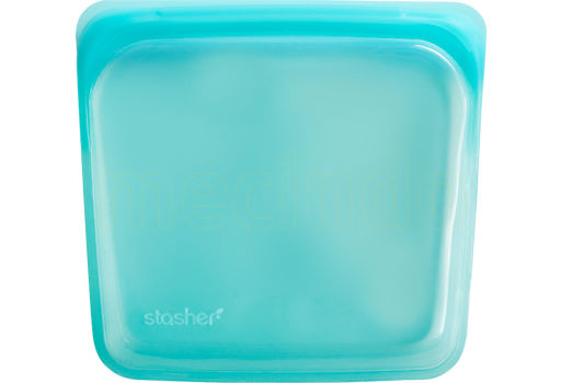 Stasher Gjenbrukbar Silikon Pose - Medium Aqua