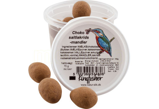 Kingfisher Choko saltlakrids mandler  