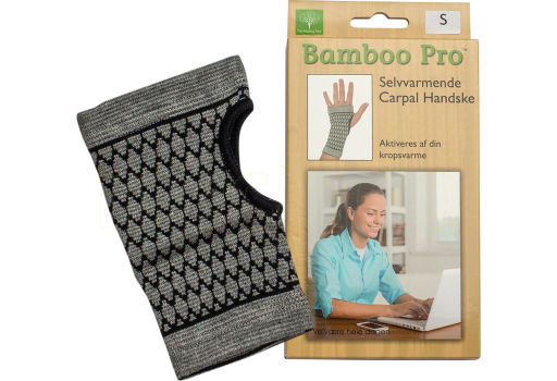 Bamboo Pro Carpal Handske Selvvarmende