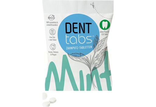 Dent tabs Tandpasta Tabletter Med Fluorid