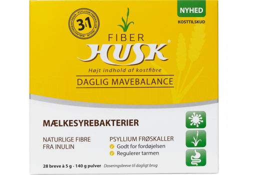 FiberHUSK Fiberhusk Daglig Mavebalance   28 Breve (5g/brev)