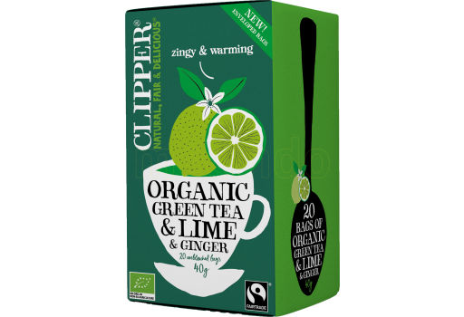 Clipper Grøn Te m. Lime & Ingefær Økologisk